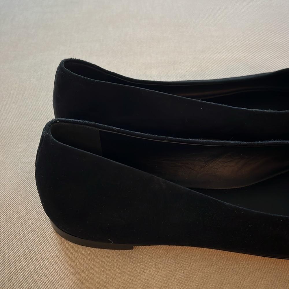 Giuseppe Zanotti Suede Pointed Toe Embellished Flats - Picture 9 of 11